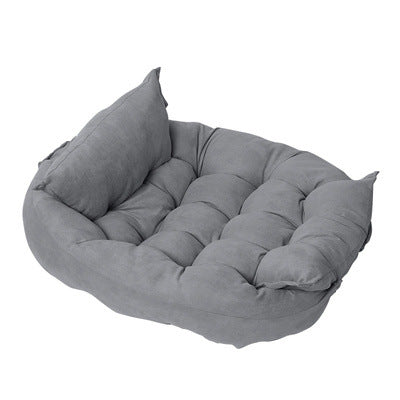 Luxury Velvet Folding Pet Cushion | Dogs & Cats | PP Cotton Fill | S–XL | 11 Colors