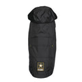 Official US Army® Licensed Dog Raincoat | Waterproof & Packable | Black & Yellow | Velcro Closure