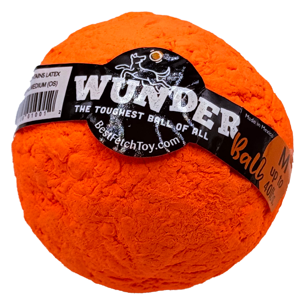 WUNDERball | Award-Winning Natural Rubber Fetch Toy | Floats, Cleans Teeth, 4 Sizes