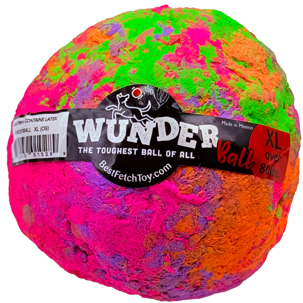 WUNDERball | Award-Winning Natural Rubber Fetch Toy | Floats, Cleans Teeth, 4 Sizes