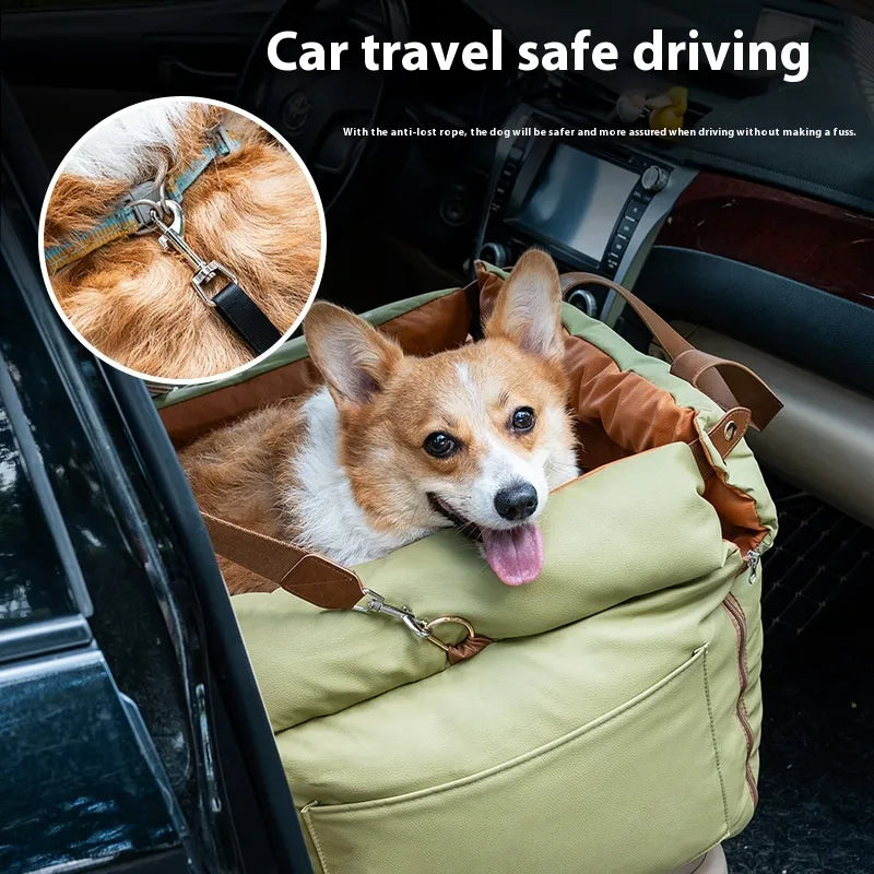 Portable Car Kennel for Cats & Small Dogs | Removable Washable Cover | 55×50×45cm | 3 Colors