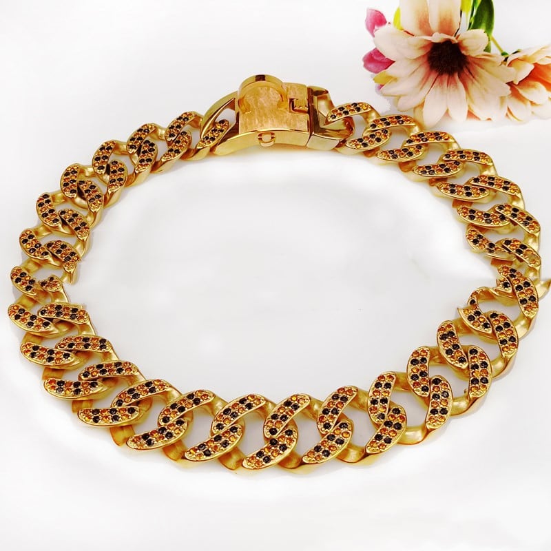 Diamond-Cut Dog Chain Necklace | Mirror Light Effect | Golden, Silver & Rose Gold | 20–70cm
