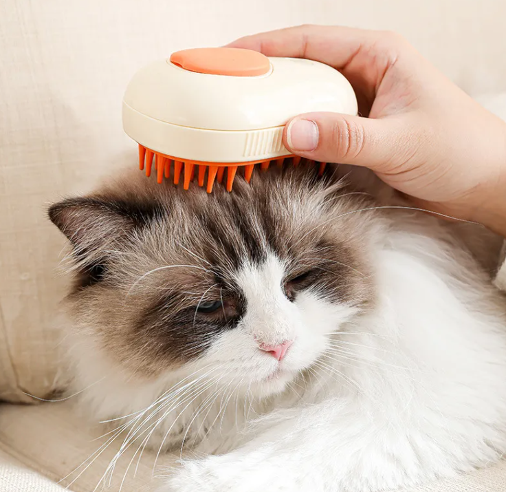 3-in-1 Steam Hair Brush for Dogs & Cats | Deshedding, Detangling & Massage | Cordless