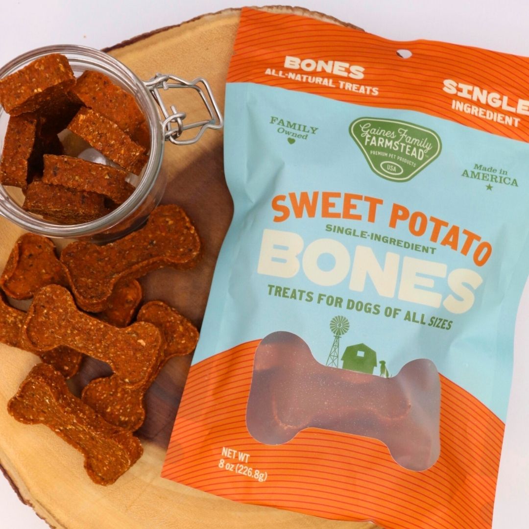 Sweet Potato Bone Dog Treat | Single Ingredient | 100% American-Grown