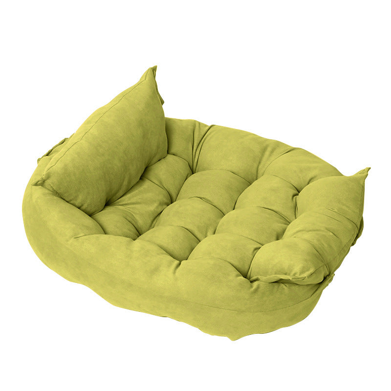 Luxury Velvet Folding Pet Cushion | Dogs & Cats | PP Cotton Fill | S–XL | 11 Colors