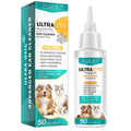 Gentle Pet Ear Cleaning Solution for Dogs & Cats | Removes Wax & Debris | Prevents Mites & Infections