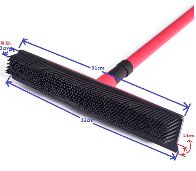 Pet Hair Removal Broom Mop | Multi-Surface | Washable Head | Hands-Free Design