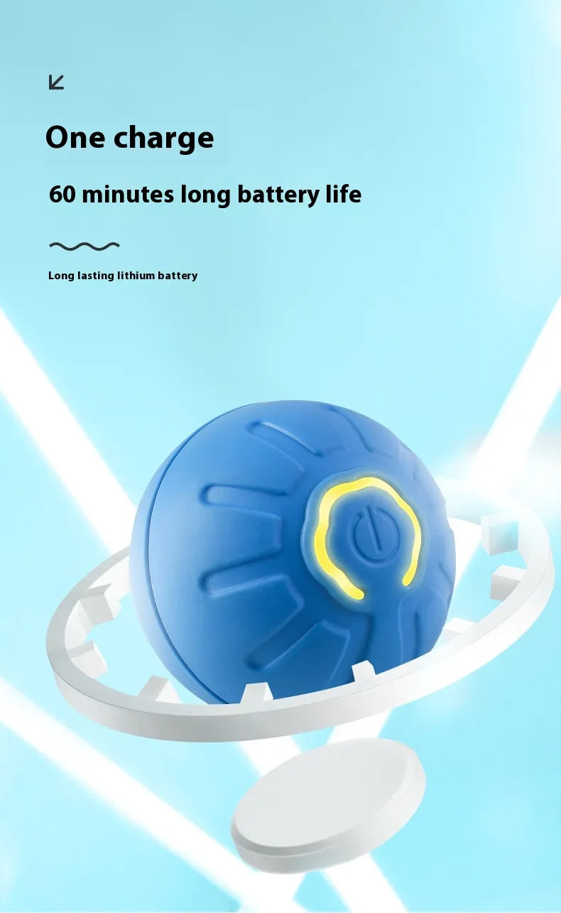 Smart Interactive Dog & Cat Toy Ball | Automatic Movement | Grounder & Jump Ball | Battery Included