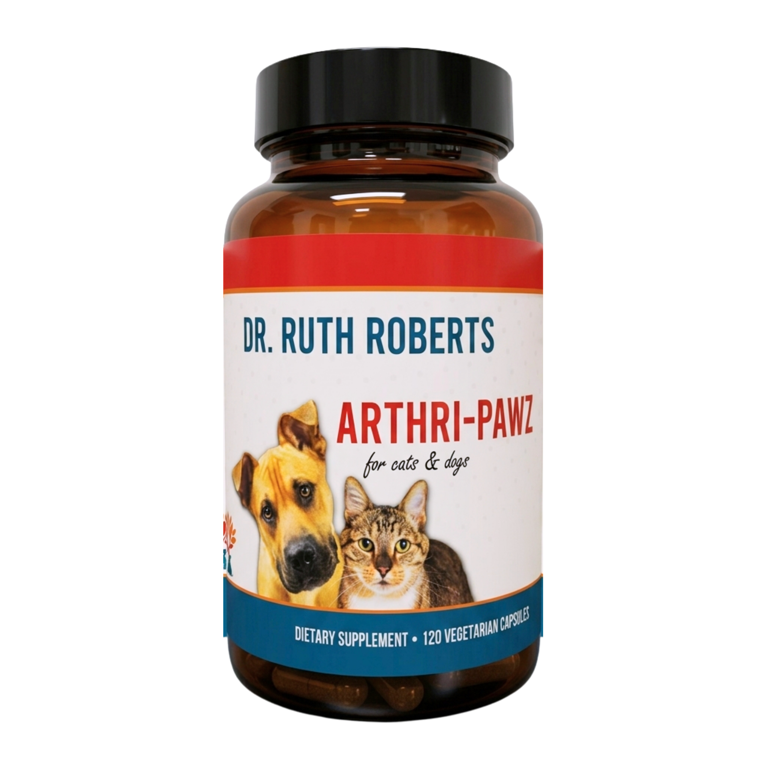 Arthri-Pawz Joint Support for Dogs & Cats | Glucosamine, MSM, Green-Lipped Mussel & Boswellia | 120 Capsules
