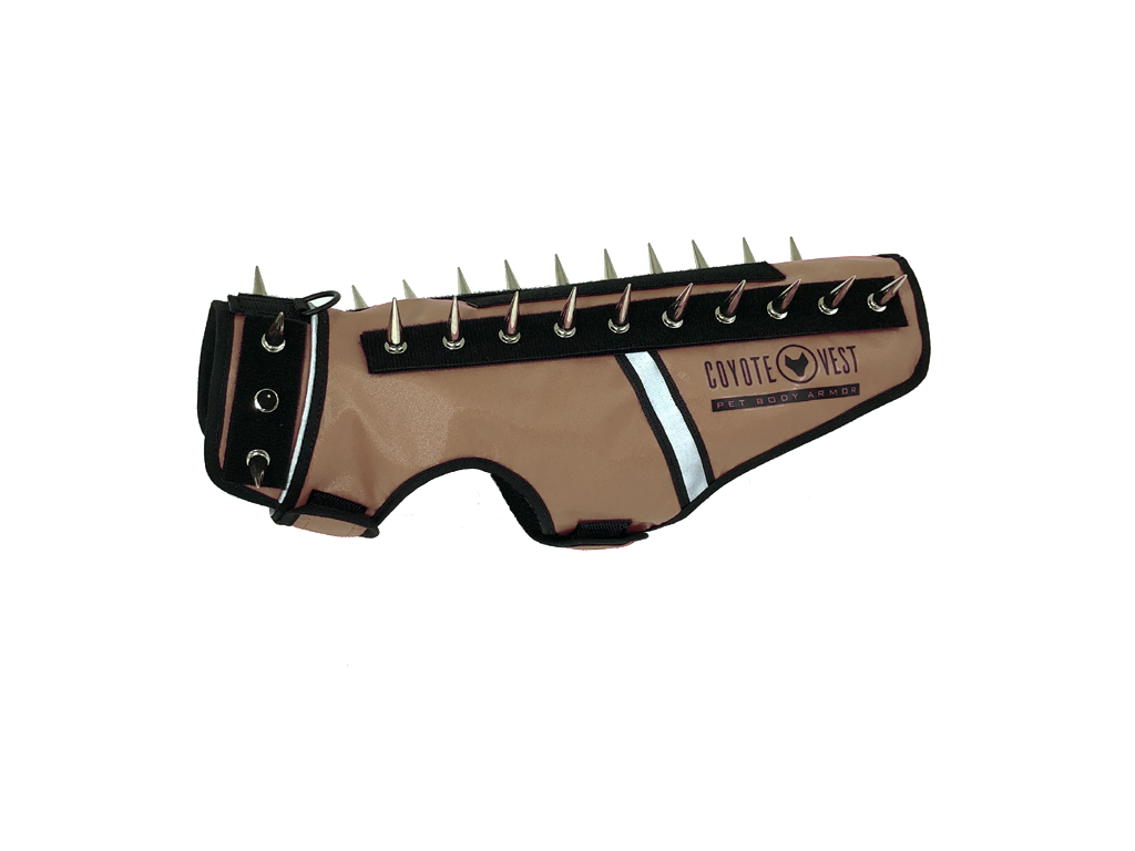 SpikeVest for Cats | Predator Protection Vest | Puncture-Resistant with Chrome Spikes | XS–M