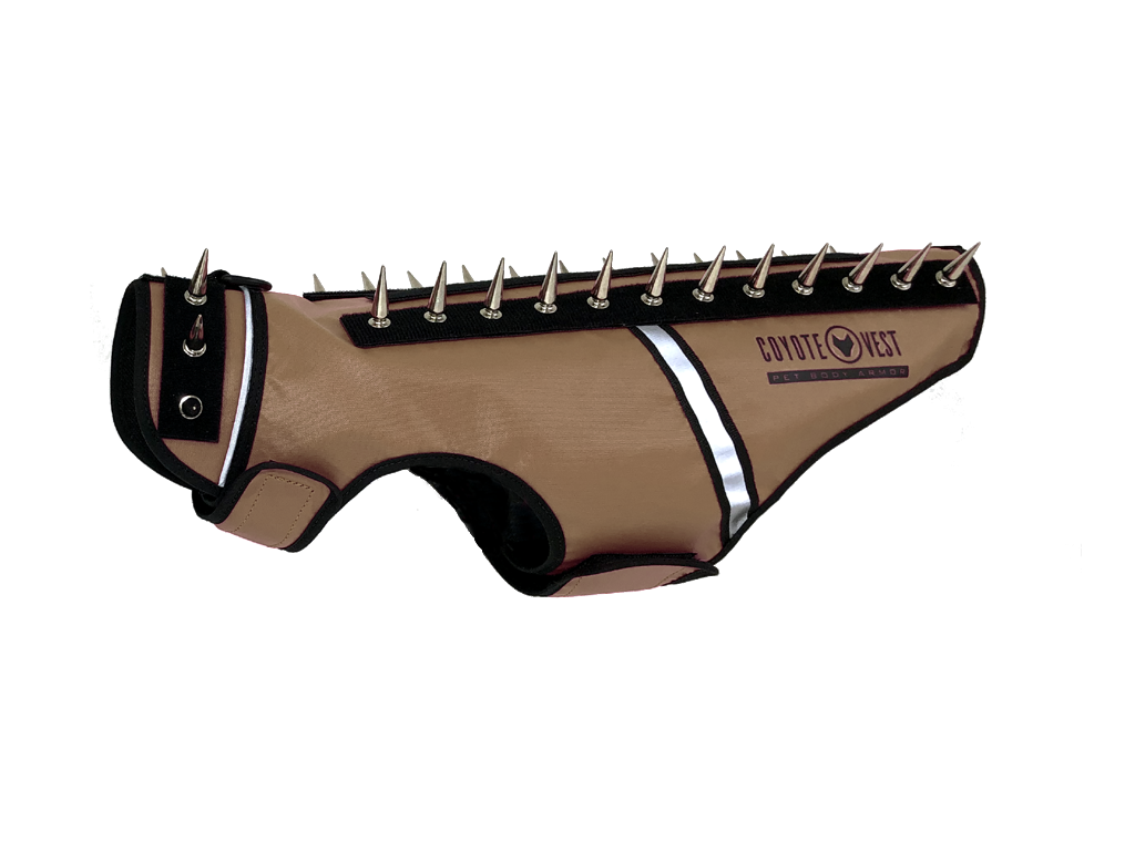 SpikeVest for Cats | Predator Protection Vest | Puncture-Resistant with Chrome Spikes | XS–M