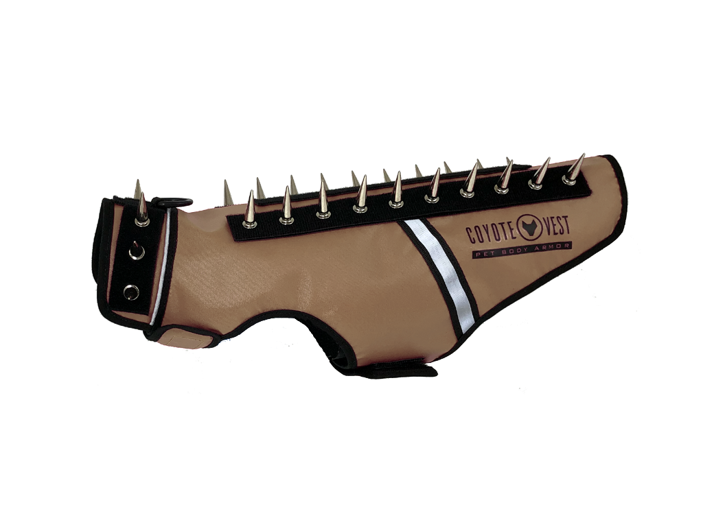 SpikeVest for Cats | Predator Protection Vest | Puncture-Resistant with Chrome Spikes | XS–M