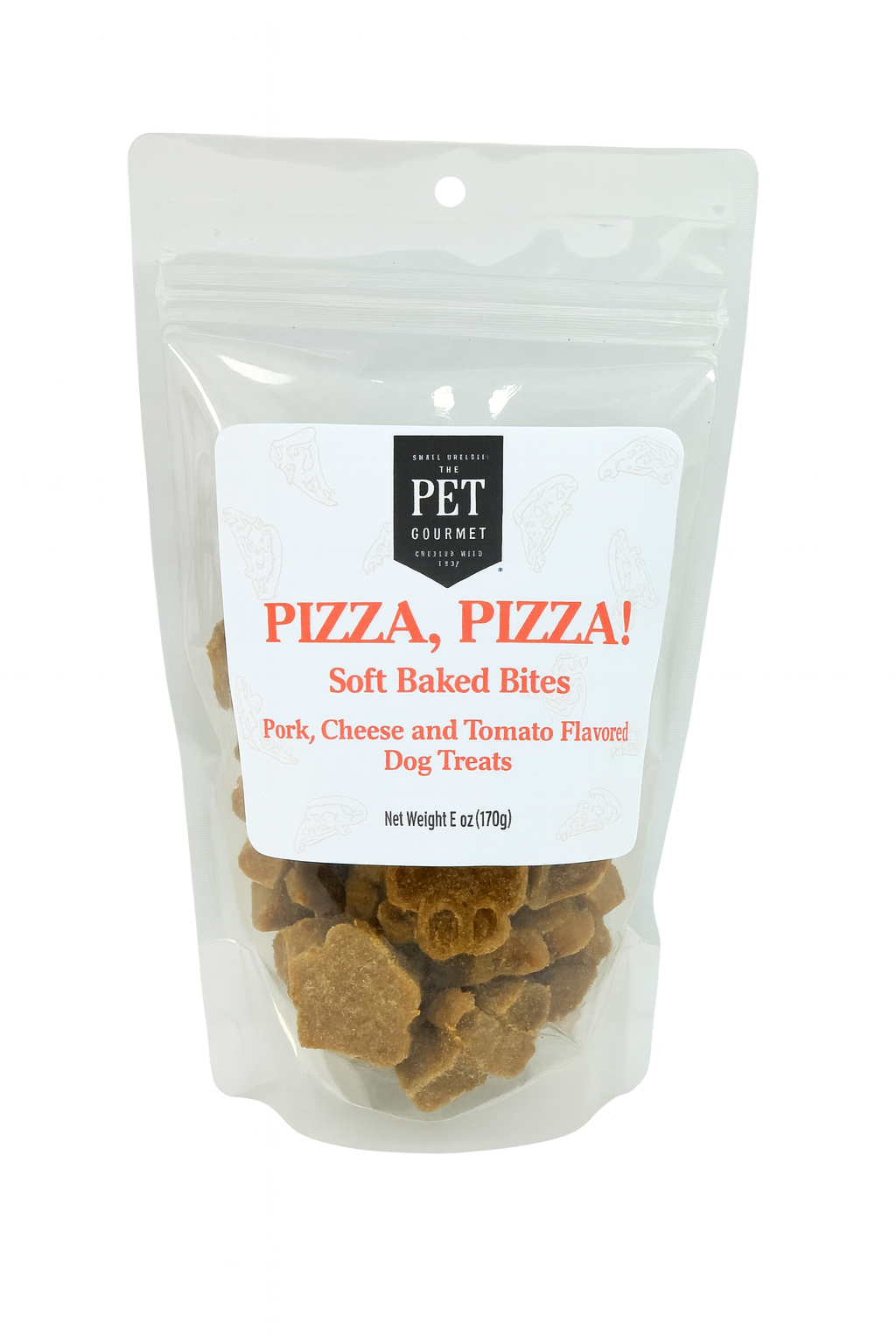 Pizza Paws Dog Treats | Real Pork, Cheese & Tomato | Low Calorie Reward Treats