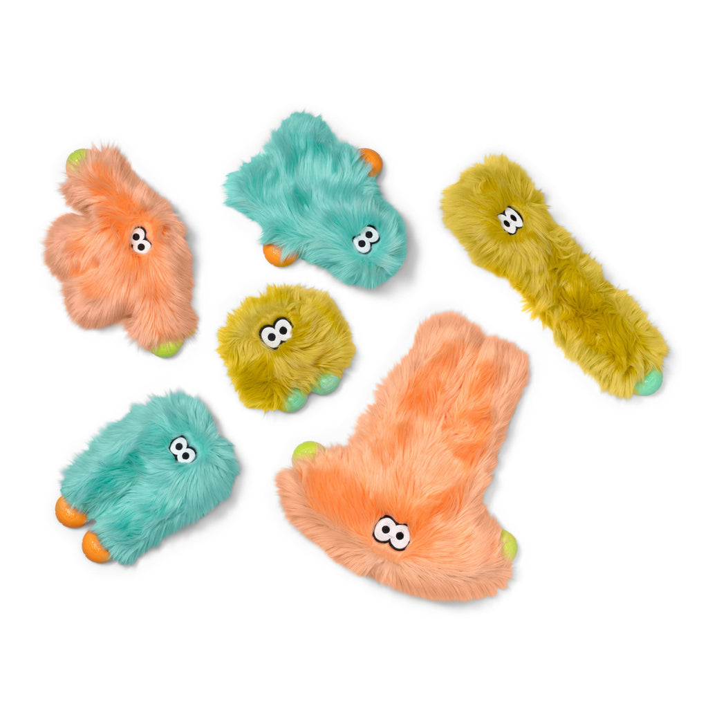 West Paw Rowdie Plush Dog Toy | Reinforced Fabric | Chew-Tough Paws | Eco-Friendly