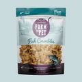 Farm to Pet Fish Crumbles Cat Treats | Wild-Caught Lake Erie Walleye | Single Ingredient | Made in USA