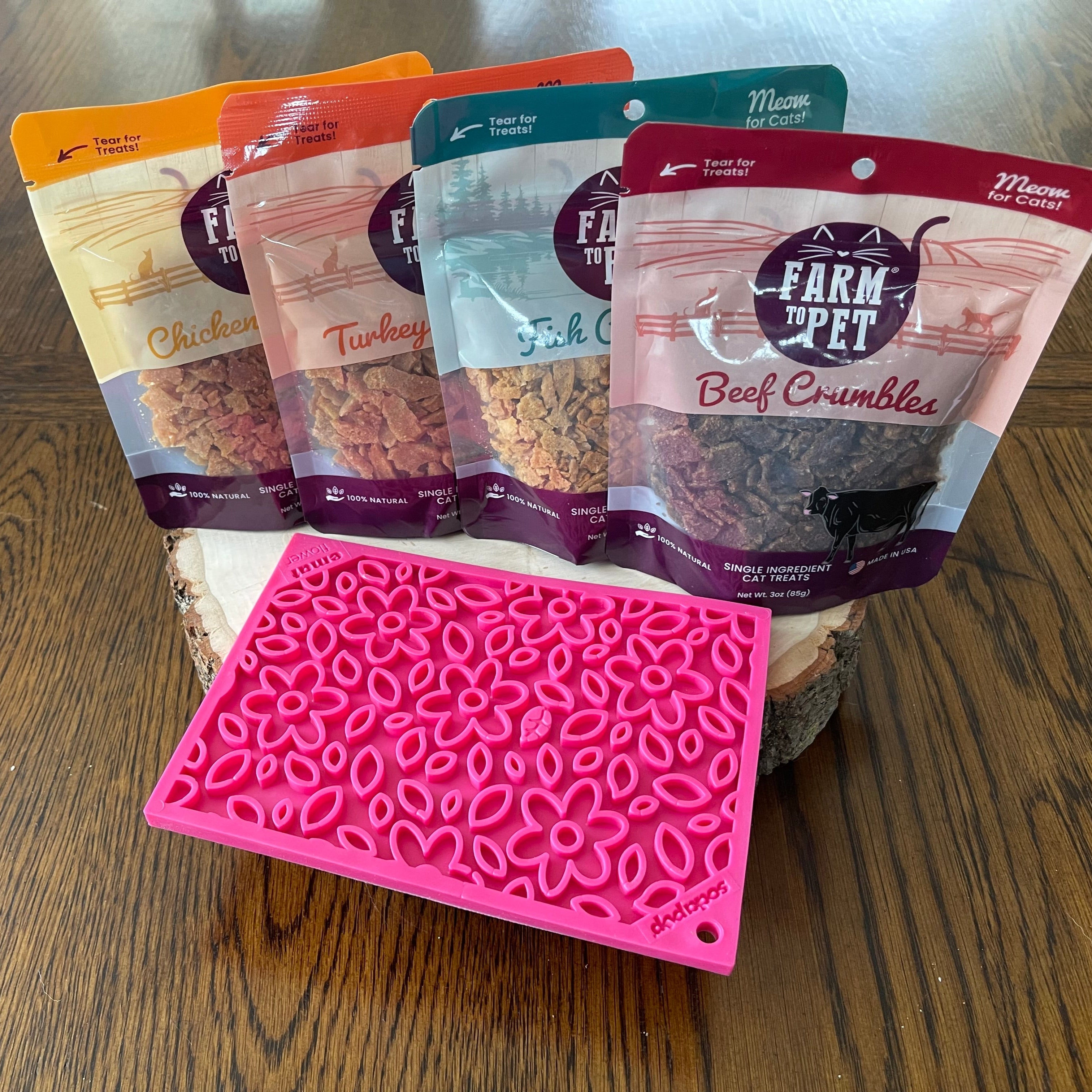 Farm to Pet Turkey Crumbles Cat Treats | Single Ingredient | Human-Grade | Made in USA