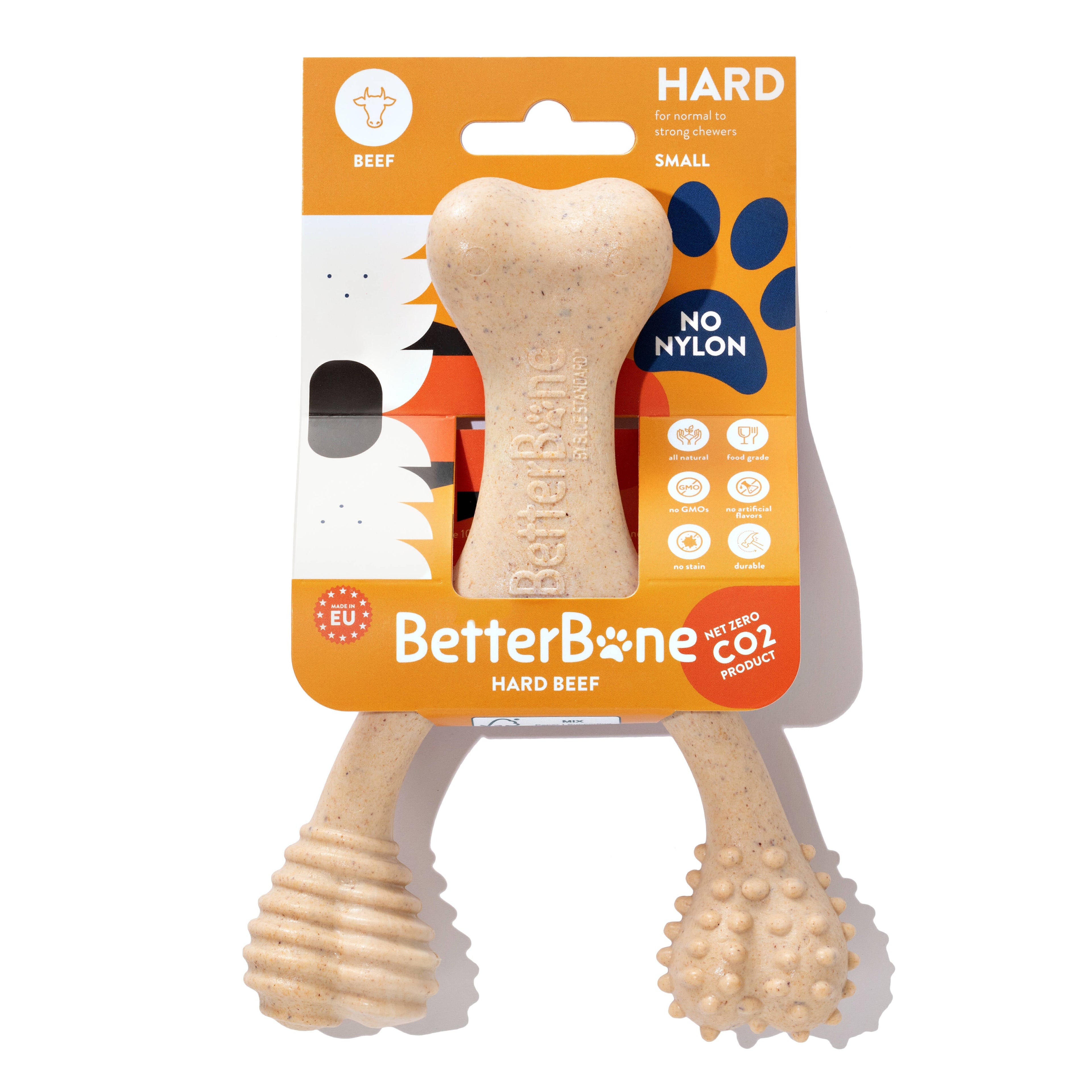 BetterBone HARD | Plant-Based Ultra-Durable Dog Chew Toy | Non-Toxic, Hypoallergenic | 3 Sizes