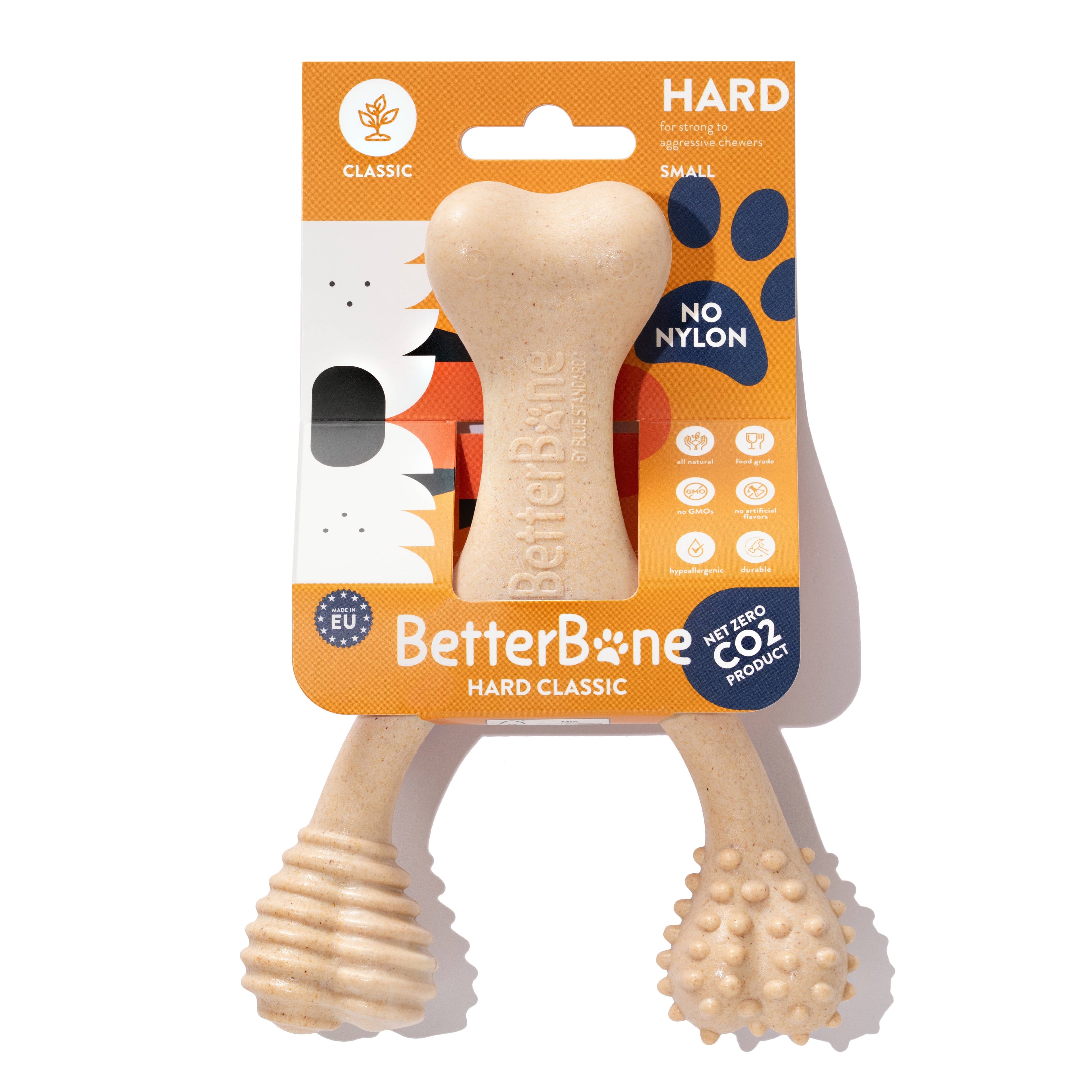 BetterBone HARD | Plant-Based Ultra-Durable Dog Chew Toy | Non-Toxic, Hypoallergenic | 3 Sizes