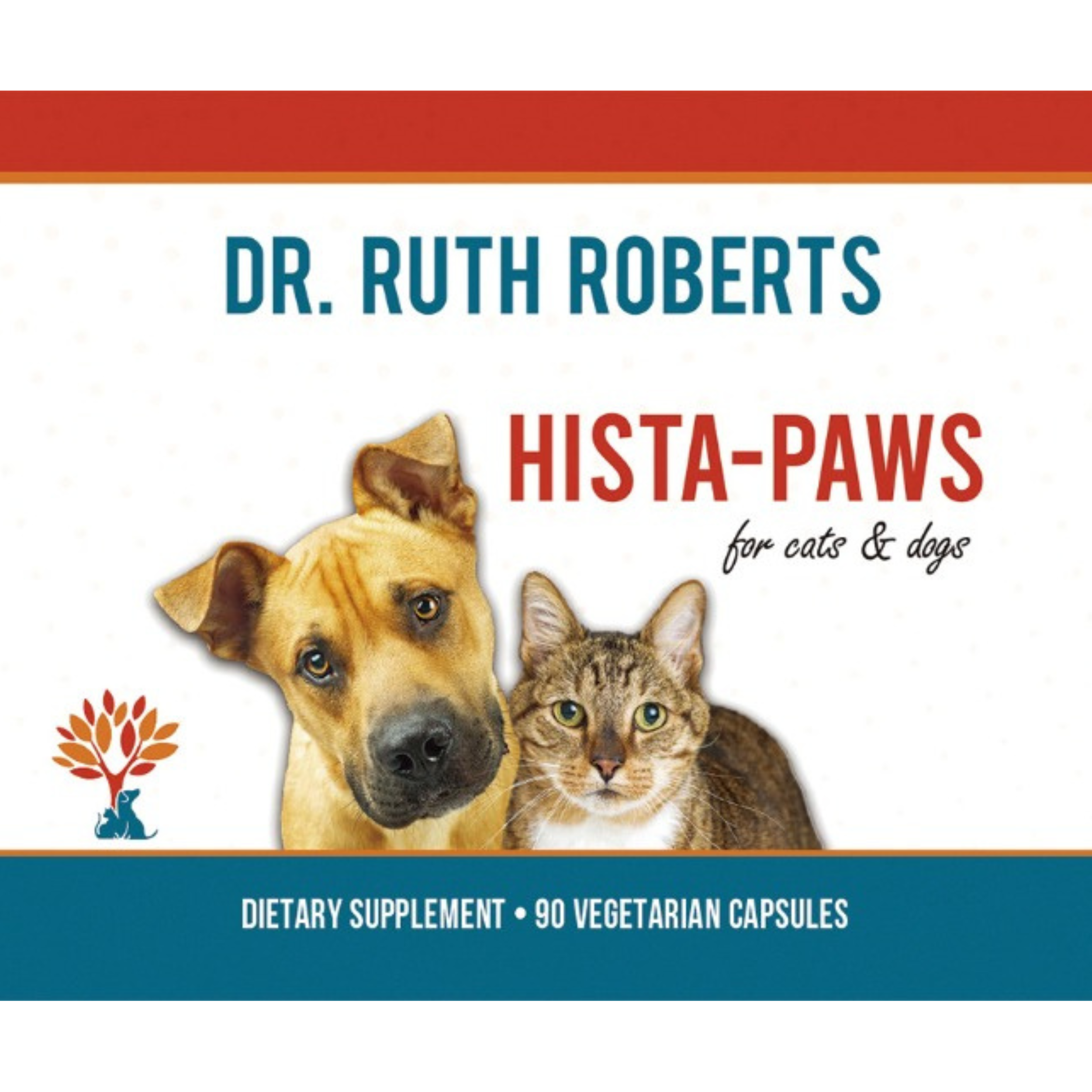 Hista Paws Herbal Allergy Support for Dogs & Cats | Quercetin & Nettle Extract | Plant-Based Capsules
