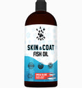 Human-Grade Omega-3 Fish Oil for Dogs & Cats | 16oz Pump | EPA & DHA | Made in USA | Skin & Coat
