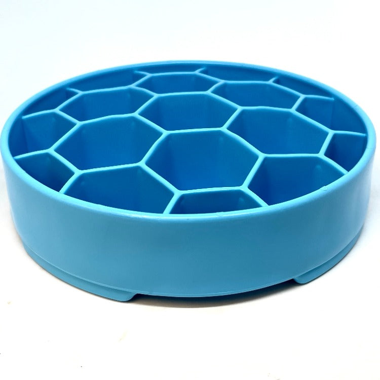 Turn mealtime into enrichment time. The Honeycomb eBowl slows eating by up to 10x, reduces anxiety, and engages foraging instincts. Vet-recommended, dishwasher safe, made in the USA.