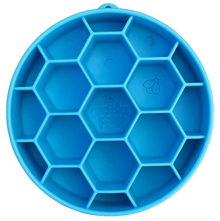 Turn mealtime into enrichment time. The Honeycomb eBowl slows eating by up to 10x, reduces anxiety, and engages foraging instincts. Vet-recommended, dishwasher safe, made in the USA.