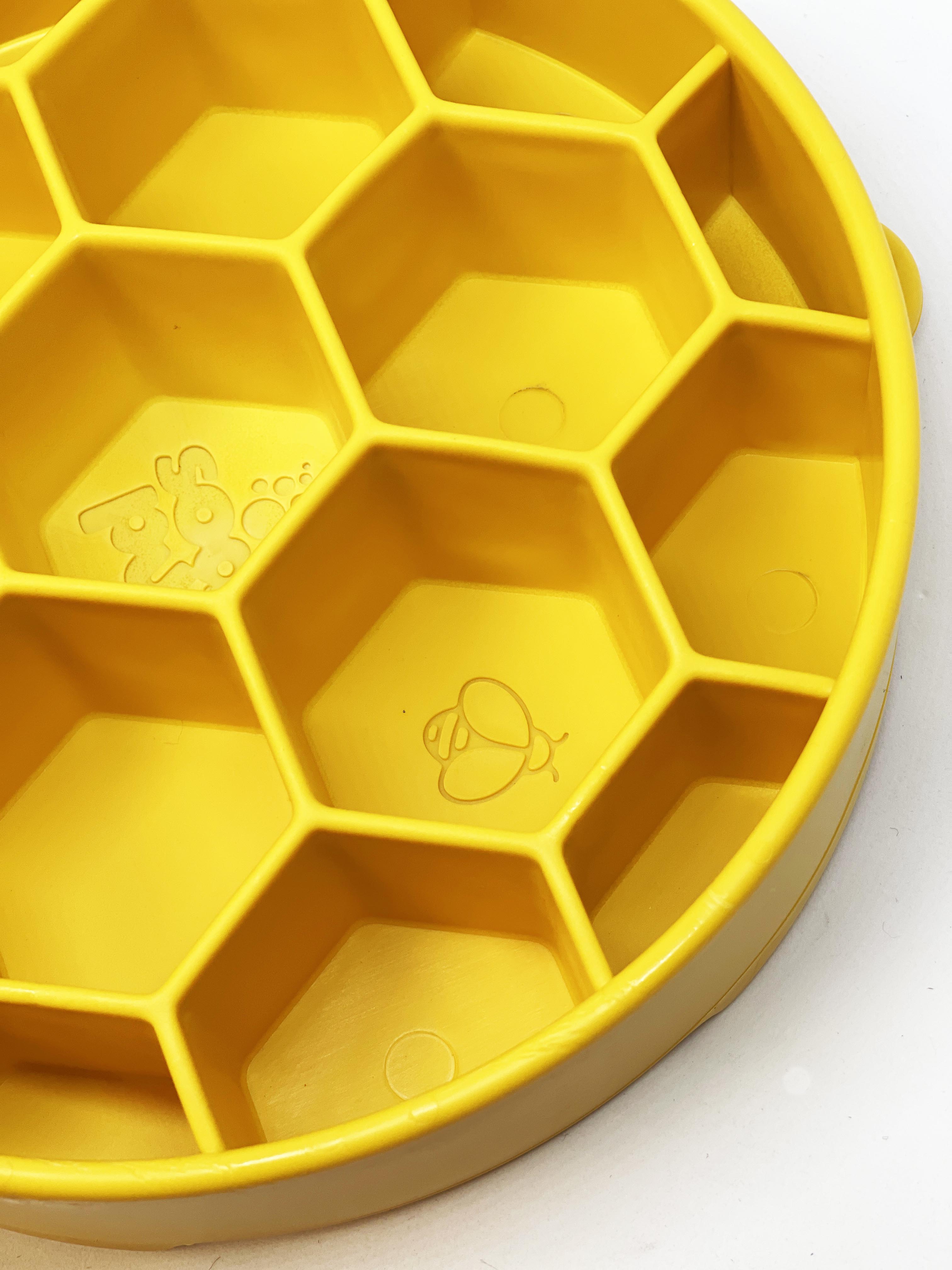 Turn mealtime into enrichment time. The Honeycomb eBowl slows eating by up to 10x, reduces anxiety, and engages foraging instincts. Vet-recommended, dishwasher safe, made in the USA.