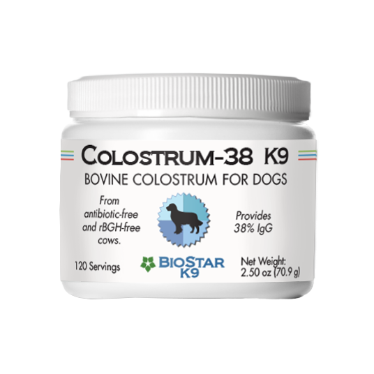 Bovine Colostrum Immune Support for Dogs | 38% IgG | Grass-Fed | 30 or 120 Scoops