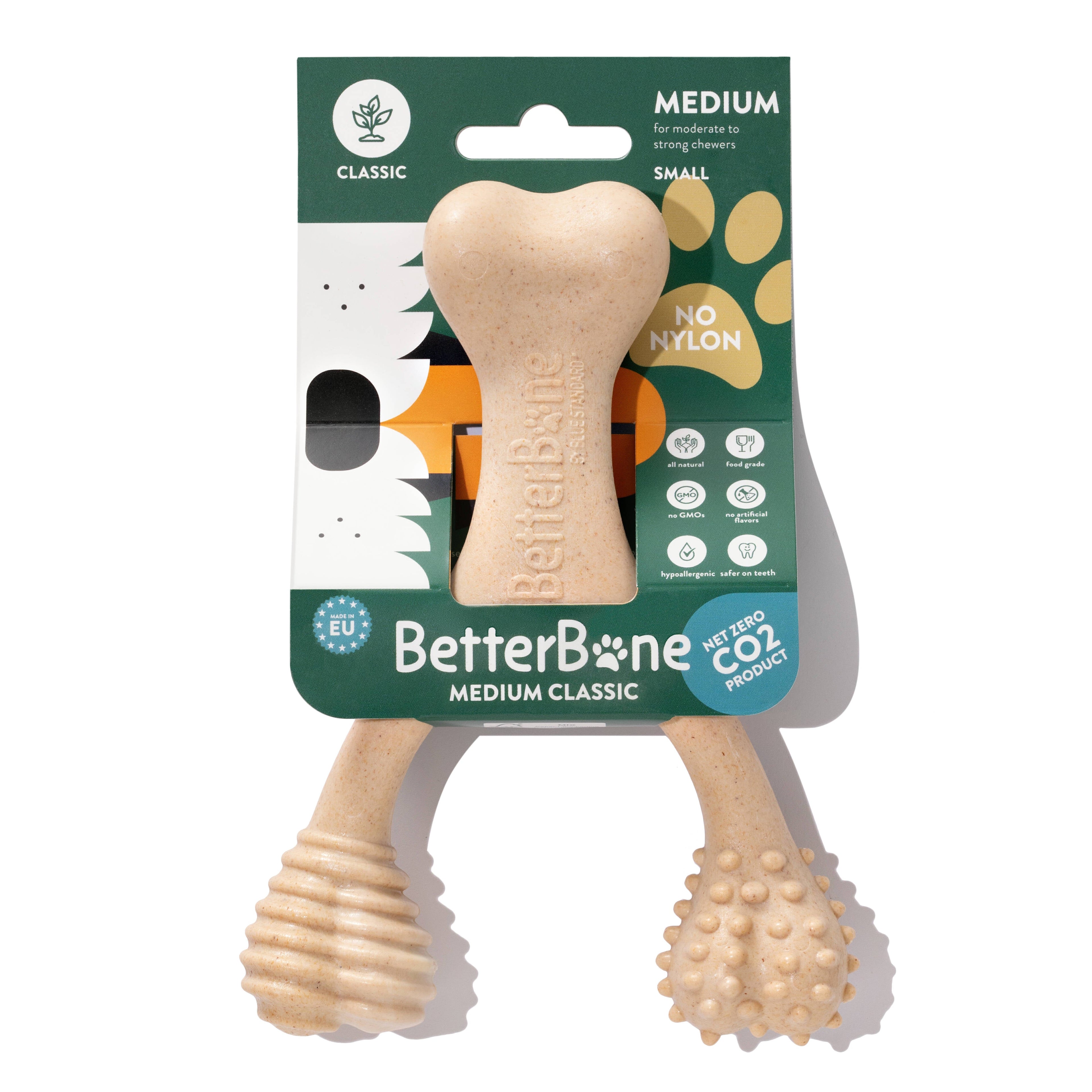 BetterBone MODERATE | Plant-Based Daily Chew Toy for Dogs | Non-Toxic, Hypoallergenic | 3 Sizes