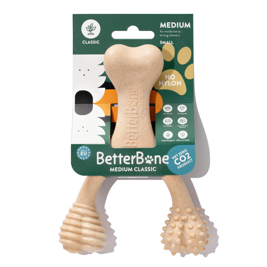 BetterBone MODERATE | Plant-Based Daily Chew Toy for Dogs | Non-Toxic, Hypoallergenic | 3 Sizes