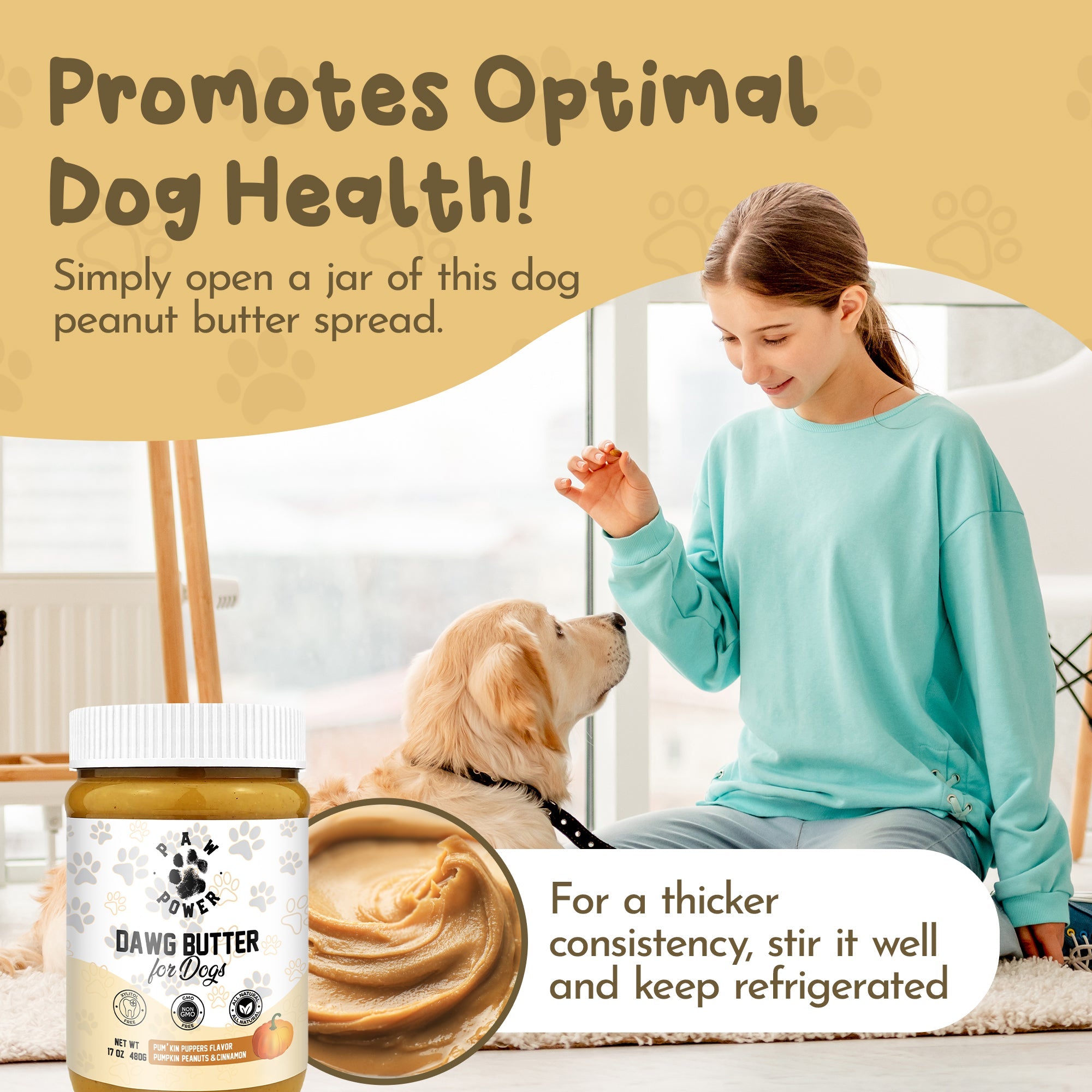 Award-Winning Pumpkin Peanut Butter Dog Treat | Xylitol-Free | Non-GMO | Supports Rescue Dogs