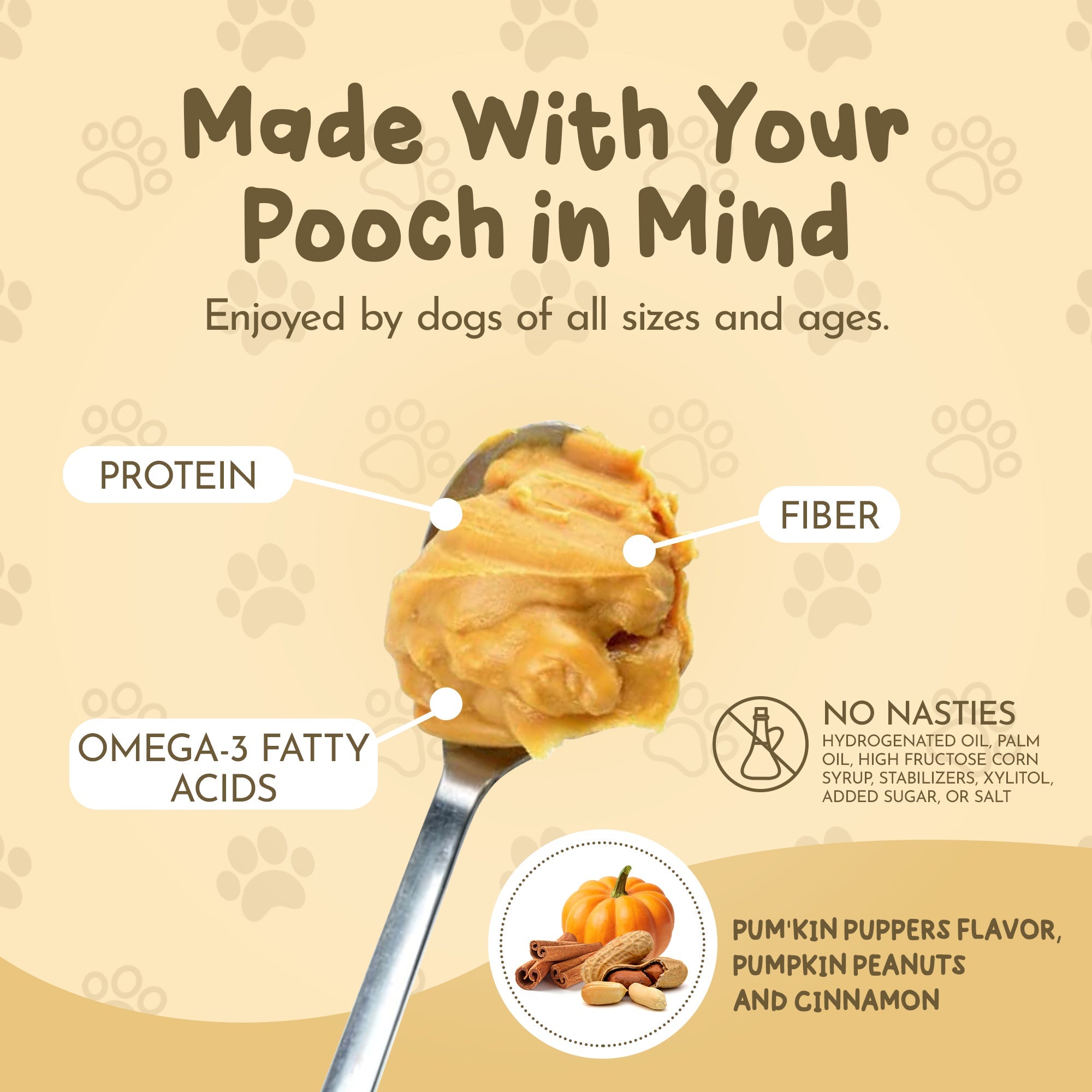 Award-Winning Pumpkin Peanut Butter Dog Treat | Xylitol-Free | Non-GMO | Supports Rescue Dogs