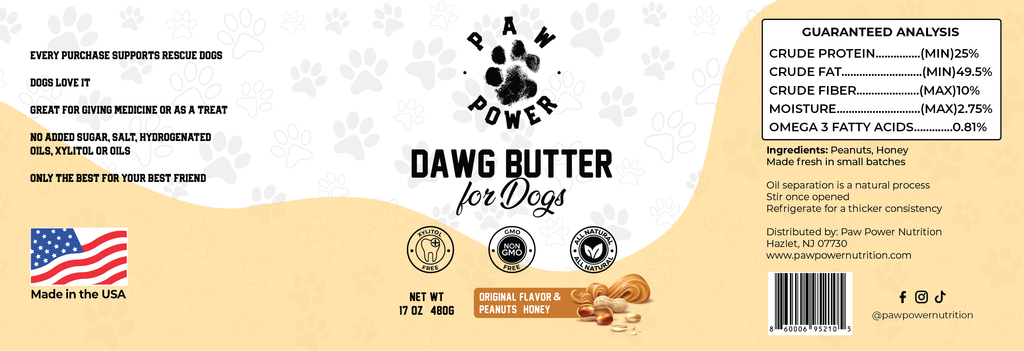 Award-Winning Honey Peanut Butter Dog Treat | Xylitol-Free | Non-GMO | Supports Rescue Dogs