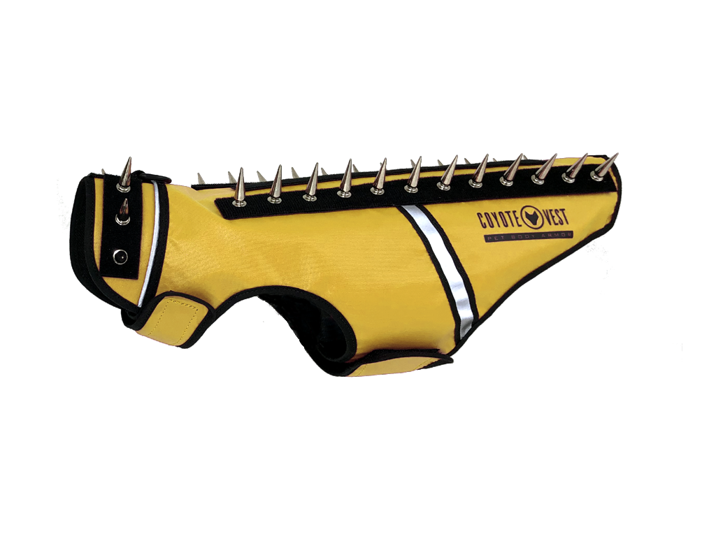 SpikeVest for Cats | Predator Protection Vest | Puncture-Resistant with Chrome Spikes | XS–M
