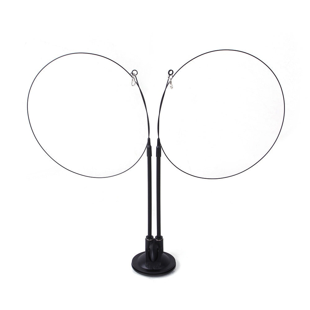 Double Rod Suction Cup Cat Teaser | Hands-Free Interactive Toy | Detachable Handheld Rod | Multiple Lures