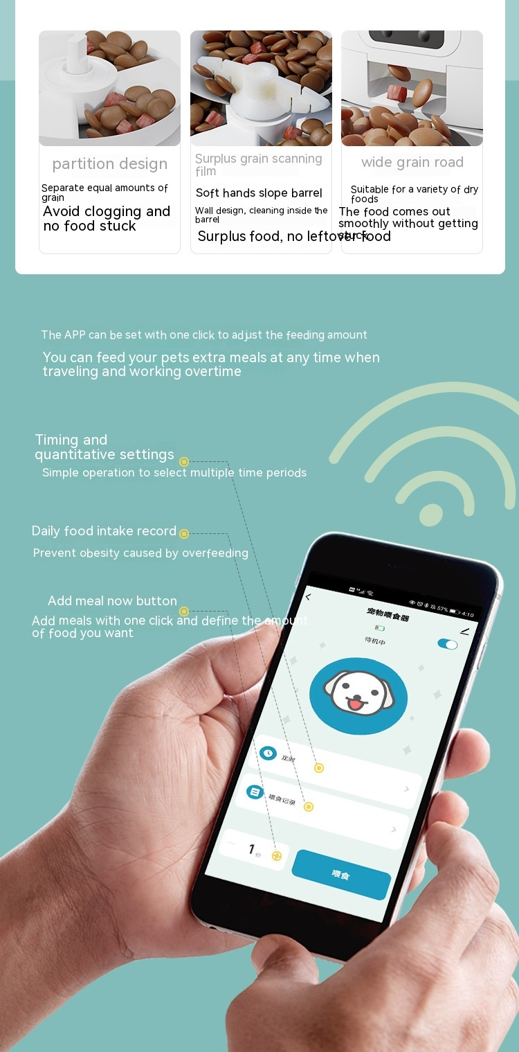 PAPIFEED 6L Smart Auto Pet Feeder | WiFi App Control | Voice Recording | Stainless Steel Bowl | Cats & Dogs