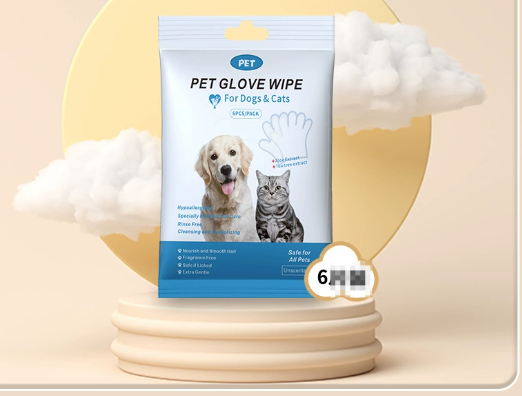 Pet Cleaning Gloves & Wipes for Dogs & Cats | Ear, Eye, Tooth, Paw & Body Care | 6 Options