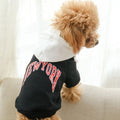 New York Terry Hoodie Dog Sweatshirt | Soft Cotton | XS–4XL | Beige, Black, White & Yellow
