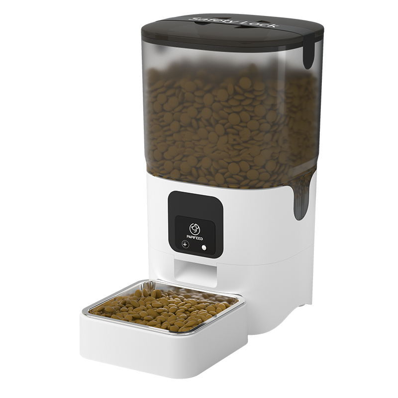 PAPIFEED 6L Smart Auto Pet Feeder | WiFi App Control | Voice Recording | Stainless Steel Bowl | Cats & Dogs