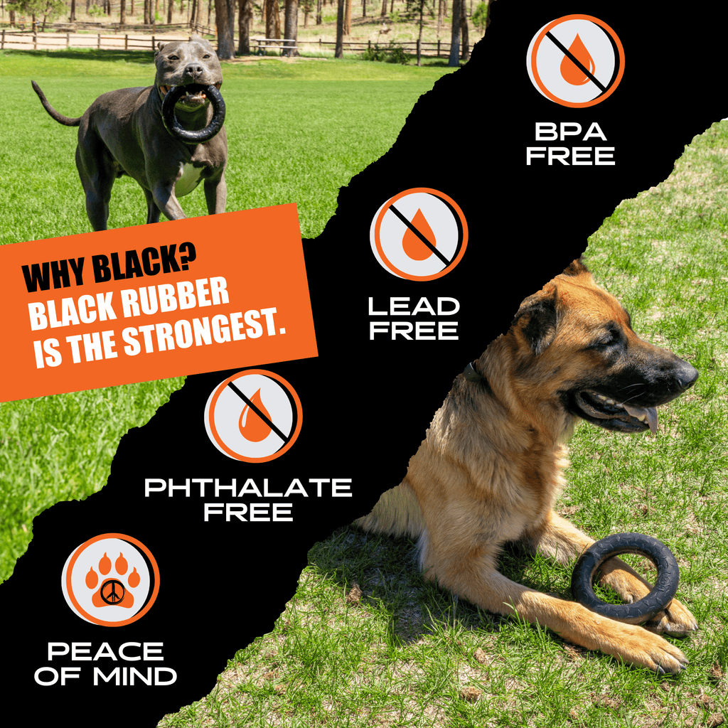 Monster K9 Diamond Ring Dog Toy | Military-Grade Rubber | Made in USA | Lifetime Guarantee