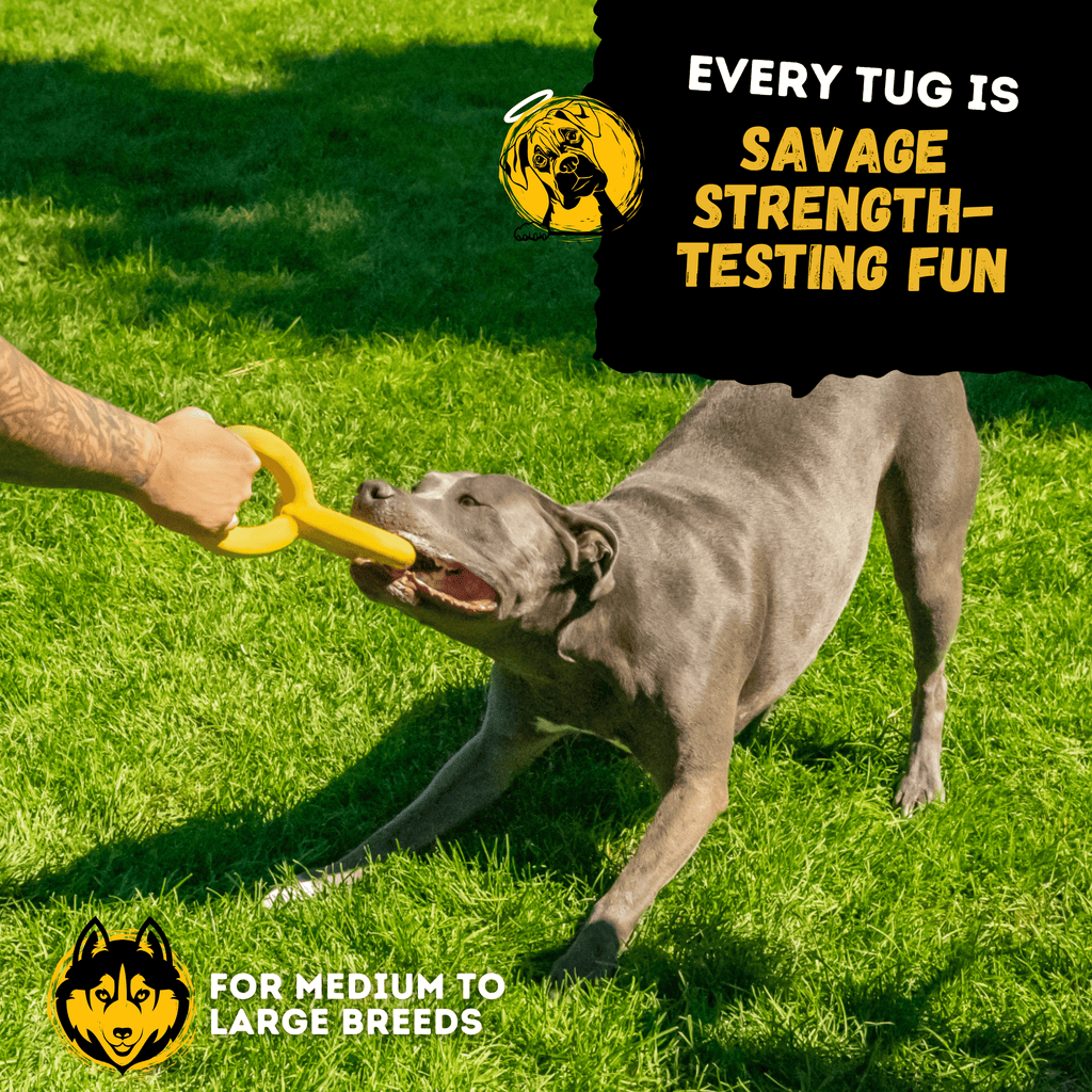 WOOFBITE Dog Toy | Industrial-Strength Natural Rubber | Lifetime Guarantee | Large Dogs