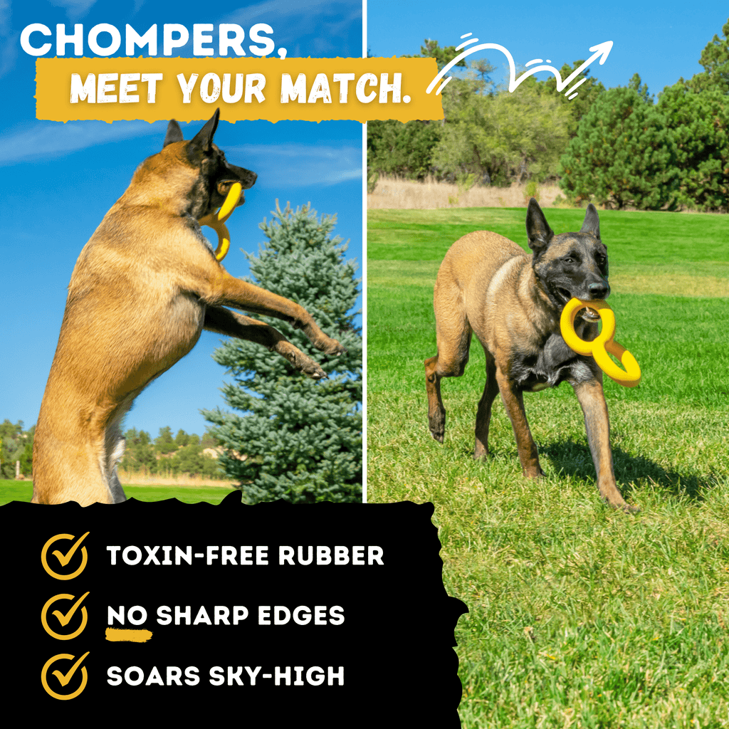 WOOFBITE Dog Toy | Industrial-Strength Natural Rubber | Lifetime Guarantee | Large Dogs